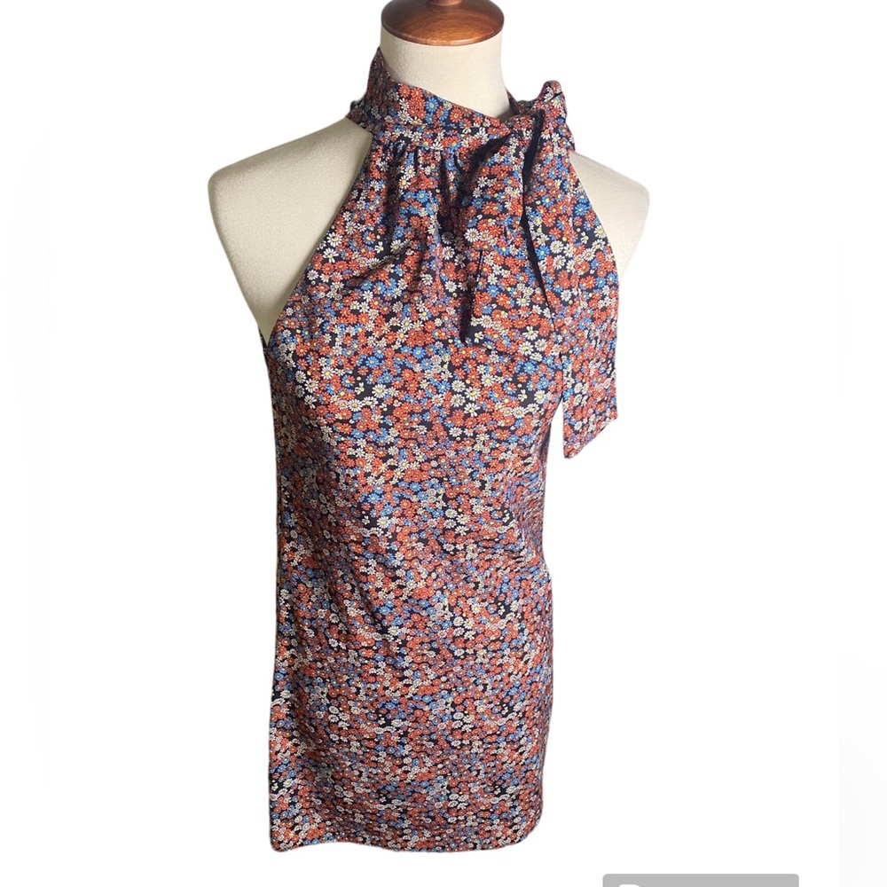 Zara Floral Bow Tie Dress